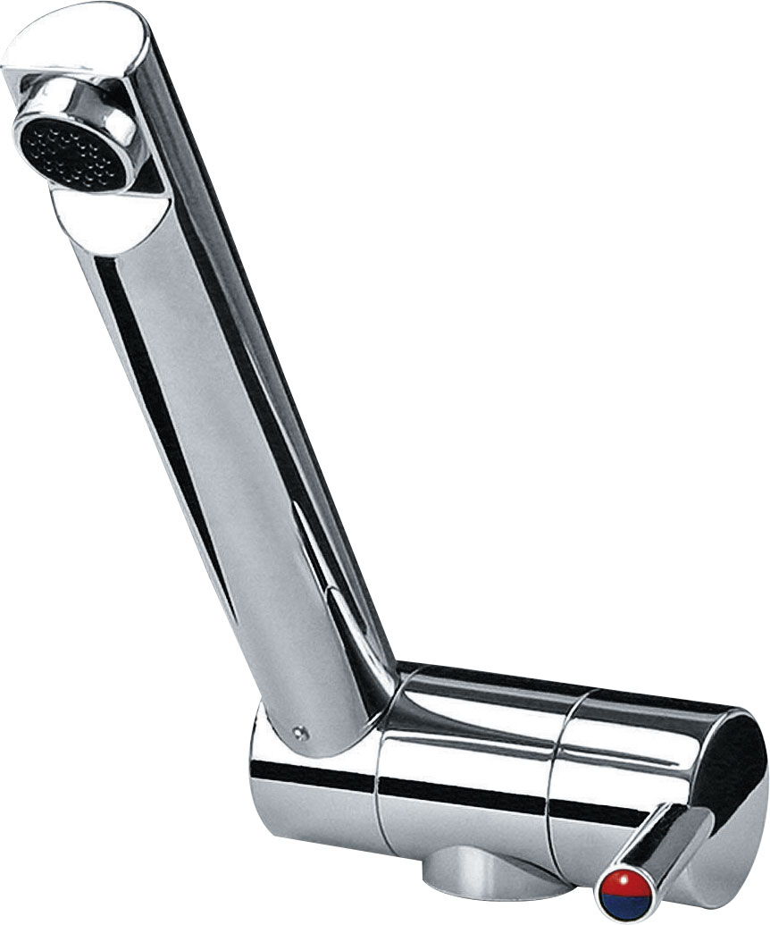 Mitigeur MONOMIX Blanc Reich - Pour Camping-Car, 12V, Cartouche Céramique - Raccordement Douchette, Pression Max 5 Bars