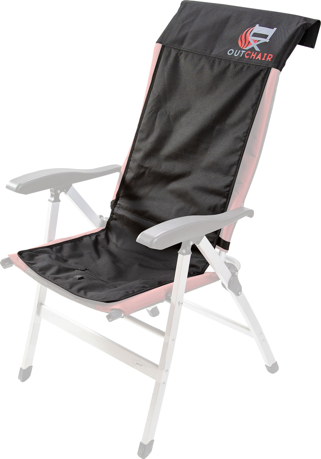 Outchair Polsterauflage Seat Cover, universell einsetzbar, beheizbare  Sitzauflage, 120 x 40 cm, schwarz