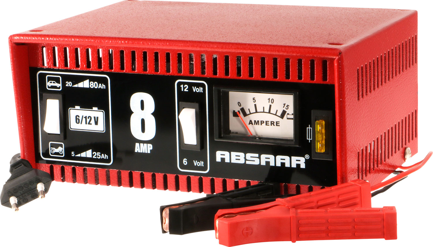 Absaar Chargeur de batterie 6 12 V / 8 A Accessoires de camping Berger Camping