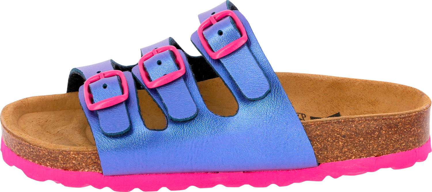 Lico Women's Bioline Kids Shine Mules, Pink, 3 US Big Kid