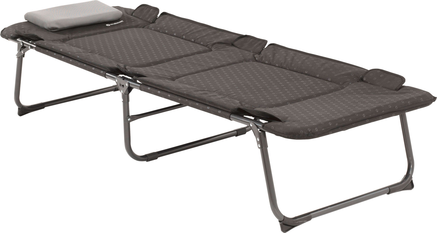 Camp4 Faltliege Momo Hundebett – Bis 35 Kg, 117x62x20 Cm, Faltbar, Schwarz/lime