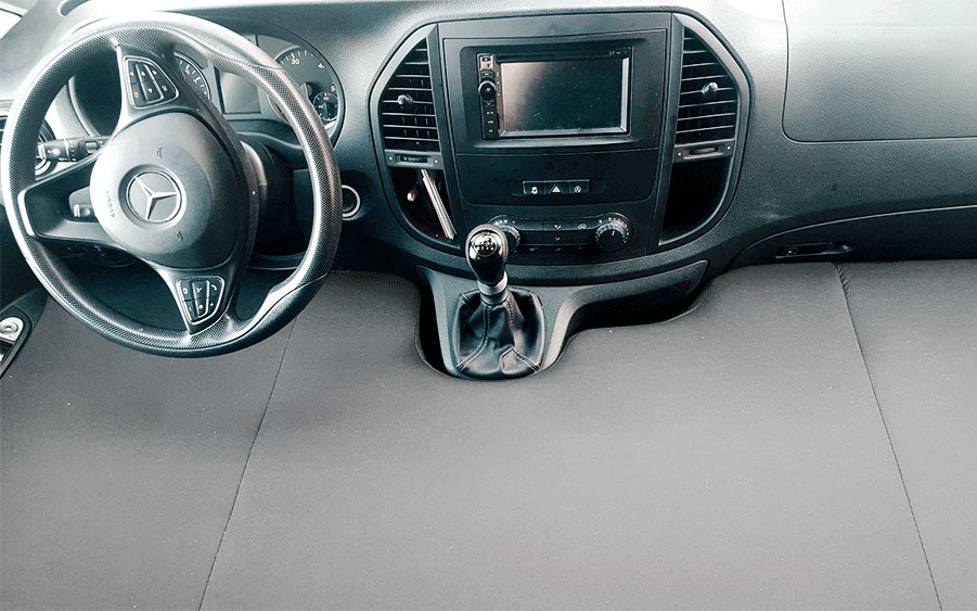 Oto Pandami Mercedes Vito W639 5 Cam 2003-2014 Uyumlu Füme Raylı Oto Perde Takım
