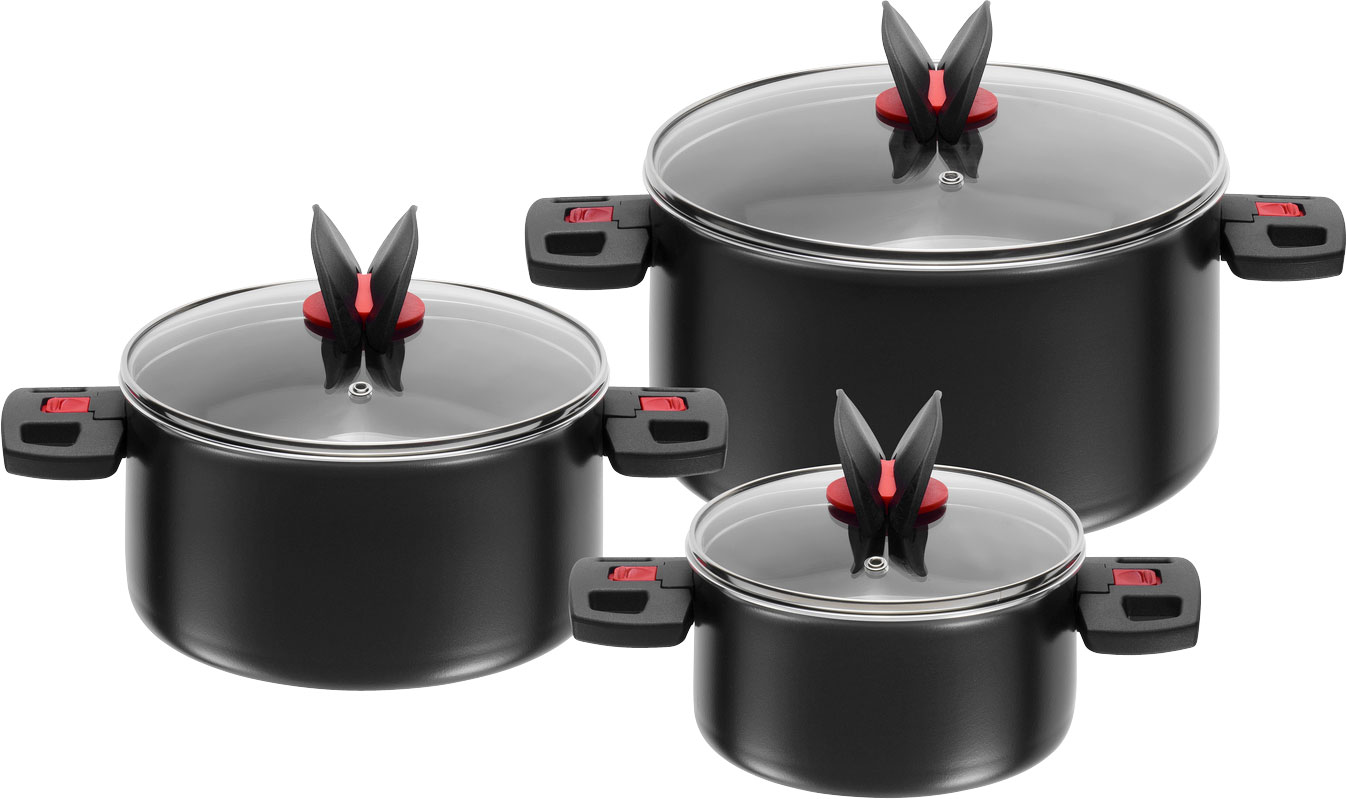Ballarini saucepan Click & Cook 3delige set Berger Camping