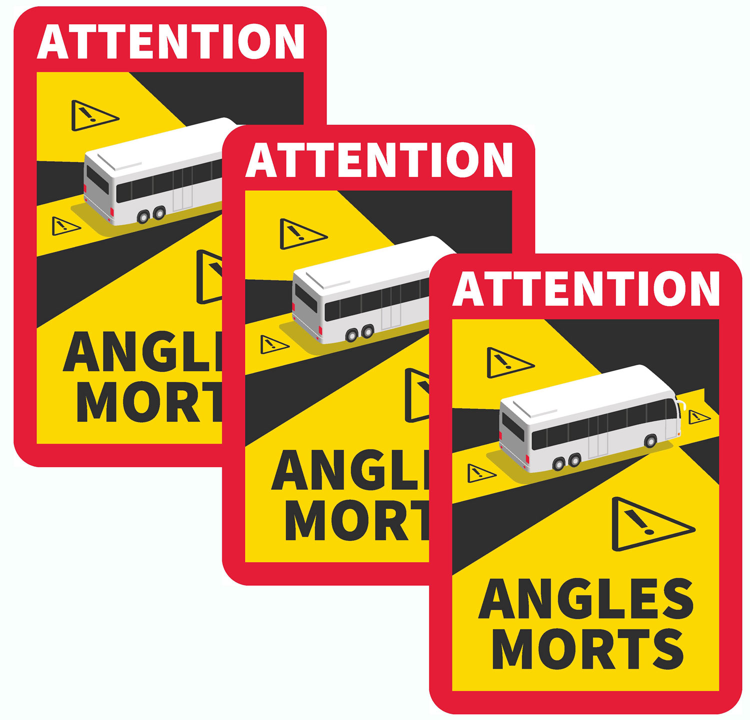 Magnetic Dead Angle Stickers France Set 3-pcs. - Berger Camping