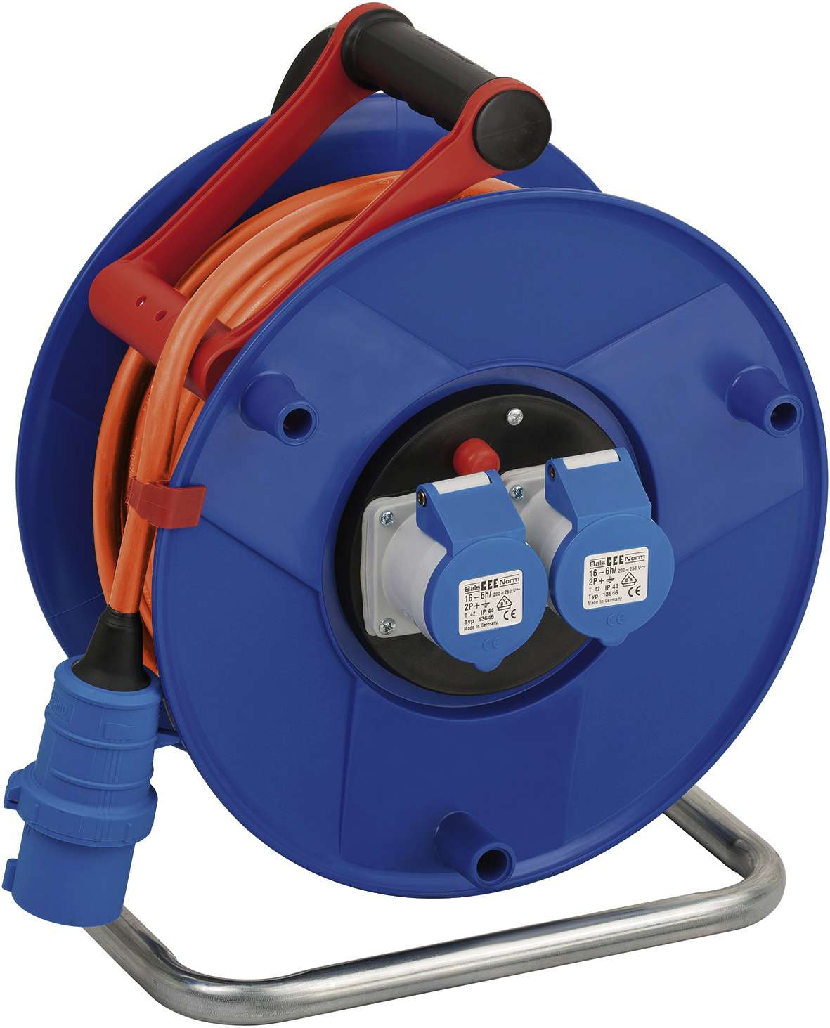Avvolgicavo IP44 Esterno Portata 3500W Prolunga Brennenstuhl Garant IP44 3fach 50m Avvolgicavo [1209830 Cavo Super-Solid Per Cantieri Esterni