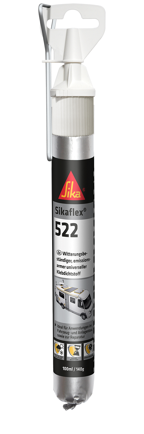 SikaFlex 522 mastic-colle universel résistant aux intempéries noir