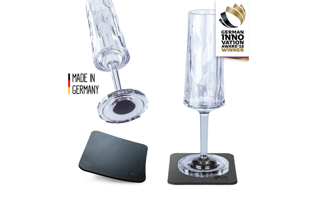 Bicchieri magnetici silwy® da prosecco in plastica 2 pezzi 150 ml