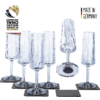 silwy® Copas de plástico imantadas para vino espumoso 6 unidades (150 ml)