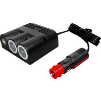 Triple toma de corriente con USB