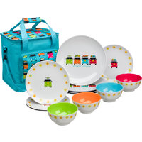 Flamefield Camper Smiles Geschirr-Set 12-tlg. für 4 Personen