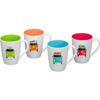 Cups Set of 4 Camper Smiles 350 ml