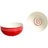 Gimex Twist Müslischale 4er Set Rot
