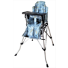 One2Stay chaise haute pliable avec table à manger amovible bleu clair