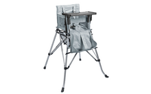 One2Stay foldable high chair for children incl. tray grey