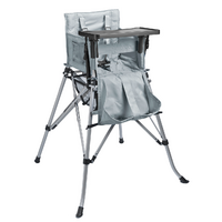 One2Stay Foldable Highchair including Tray Silver