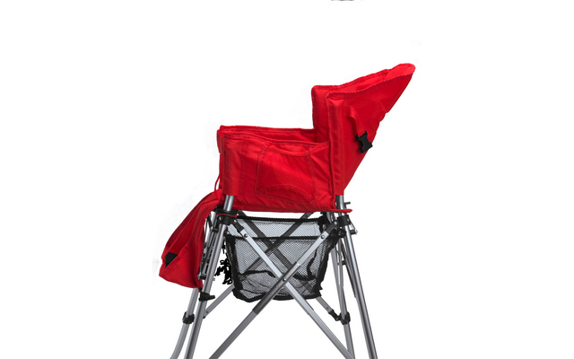 One2Stay chaise haute pliable avec table à manger amovible rouge