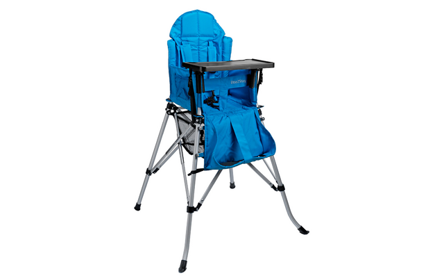 One2Stay foldable highchair with removable dining table blue
