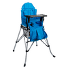 One2Stay Chaise haute pliable avec table amovible bleu