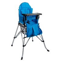 One2Stay Foldable Highchair with Removable Tray Table Blue