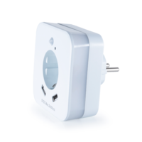 Luz nocturna LED de InnTec con sensor de movimiento, enchufe y tomas USB