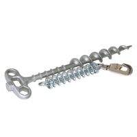 Piquet à vis avec attache pour laisse pour animaux 33 cm (HP62) PetPeg Peggy Peg