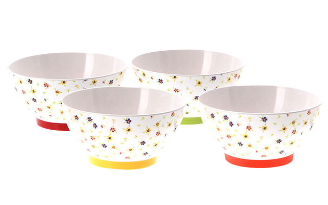Gimex cereal bowl set Rainbow Flowers