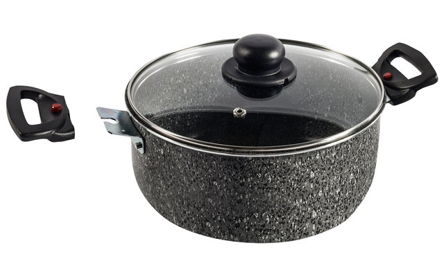 Pot with glass lid 24cm