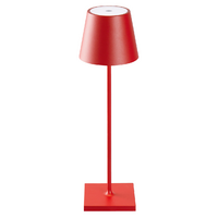 Sigor rechargeable table lamp Nuindie 380 mm red
