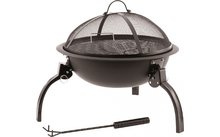 Outwell Cazal Fire Pit M fire bowl with grate and sieve lid 52.5 x 52.5 x 40 cm