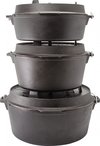 Petromax Dutch Oven Feuertopf 7,5 Liter mit Deckel und planer Boden