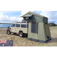 Gordigear Dachzelt Tanami Plus 165 mit Vorzelt grün 165 x 320 cm für 3 Personen