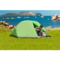 Mountain Guide Trekkingzelt Carpi II Hellgrün für 2 Personen
