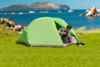 Mountain Guide Trekkingzelt Carpi II Hellgrün für 2 Personen
