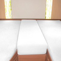 Ensemble de draps-housses pour lit arrière 3-pièces White
