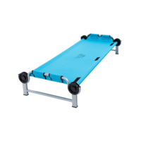 Kid-O-Bed with Straight Frame without Side Pocket Blue Disc-O-Bed