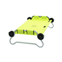 Disc-O-Bed Kid-O-Bed Einzelbett runder Rahmen ohne Seitentasche - Grün