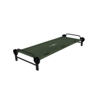 Catre individual de camping verde oliva Single L Disc-O-Bed