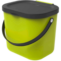 Rotho Albula Recycling Bin System 6 litres lime green