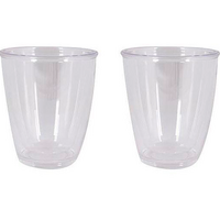 Set di tazze termiche Bo-Camp a doppia parete 2 pezzi 340 ml trasparente