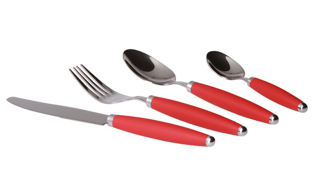 Gimex 16-Piece Stainless Steel Cutlery Set Red