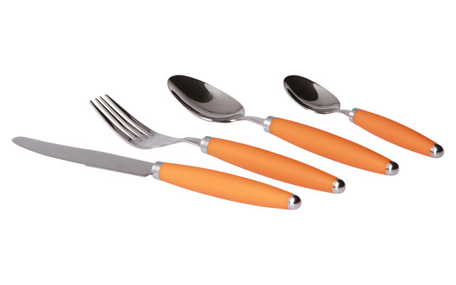 Gimex 16-Piece Stainless Steel Cutlery Set Orange
