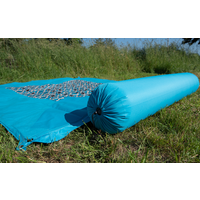 Bent connectable cushion roll Zip Lounger XL 175 x 30 cm turquoise