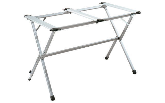 Tavolo con piano arrotolabile Berger in alluminio e bambù 115 x 78,5 cm