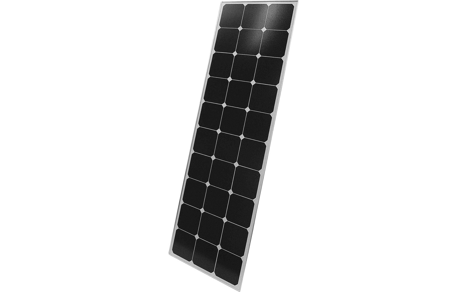 Schwarzes Solarpanel mit mehreren Zellen