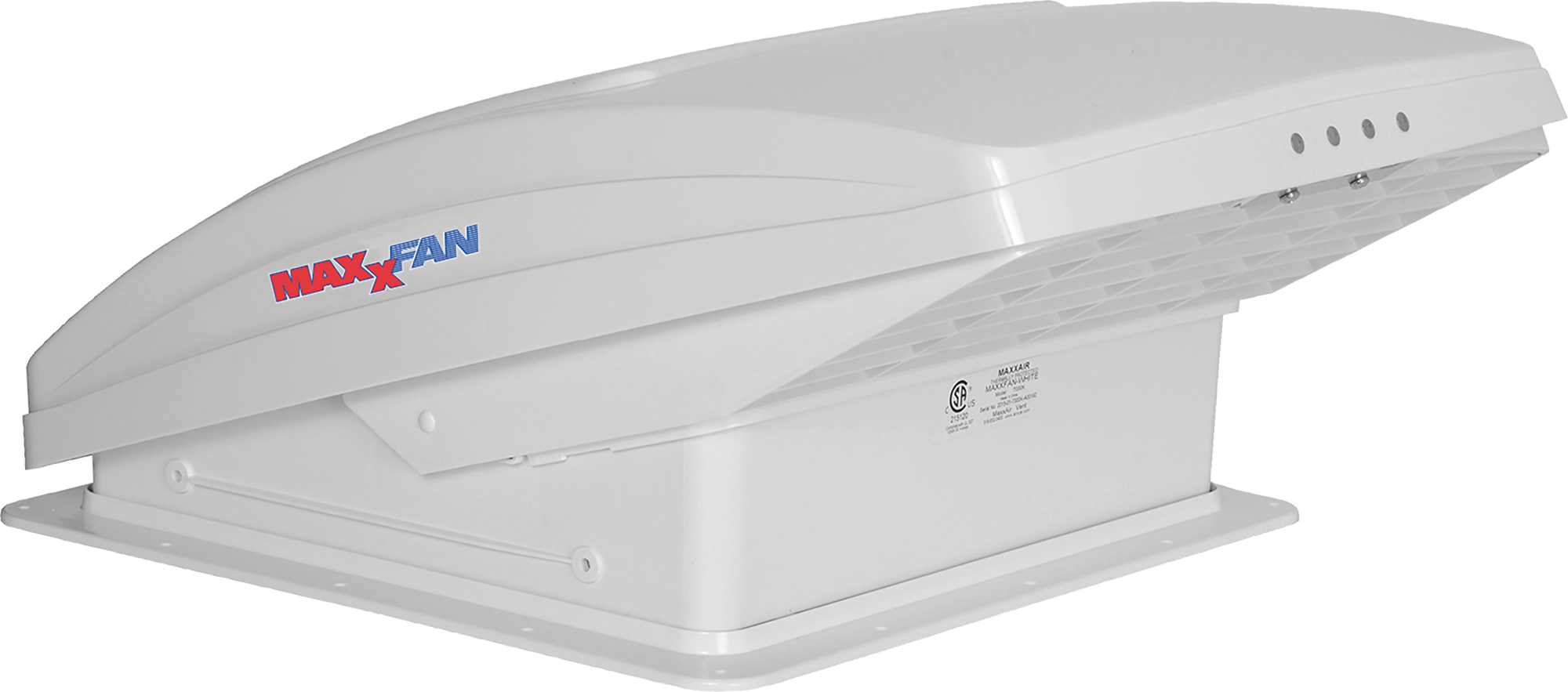 Airxcel Maxxfan Deluxe Dachhaube / Ventilationssystem 12 V 40 x 40 cm wei&szlig;
