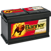 Batterie de véhicule 12 V / 80 Ah Running Bull AGM 58001 Banner