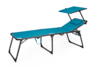 Berger Slimline Dreibein Sonnenliege hellblau