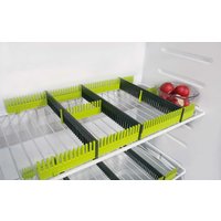 Purvario by Dörr Stauleisten für Kühlschränke 8er Set anthrazit / lime