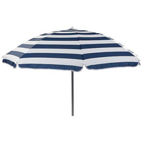 Bo-Camp Sonnenschirm gestreift 165 cm blau/wei&szlig;