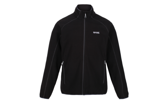 Schwarze Jacke mit Reißverschluss und zwei seitlichen Taschen